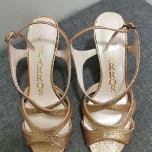 Gold Glitter Shoes